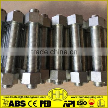 M42 Grade 8.8 Din931Galvanized Stud Hex Bolt and Nut