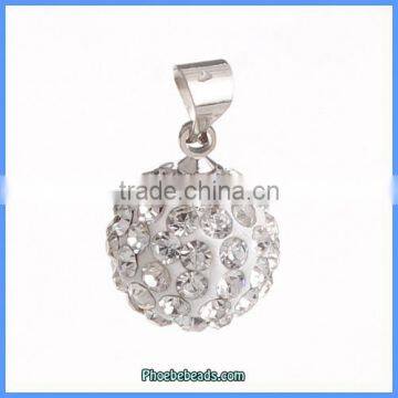 Wholesale 12mm Many Colors Rhinestone Charms Jewelry Pendant For Women CPP-R1206