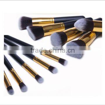 eBay hot sale, No brand wholesale makeup brushes, maquiagem synthetic hair wood hand 10pcs makeup brush set