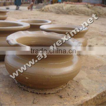 Earthen Clay Pots Drying