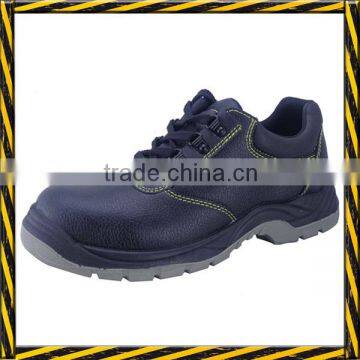 Genuine leather PU injection industrial work safety shoes