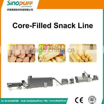 High Quality Center Filling Snack Making Machine/ center filling snack process line/center filling snack production line