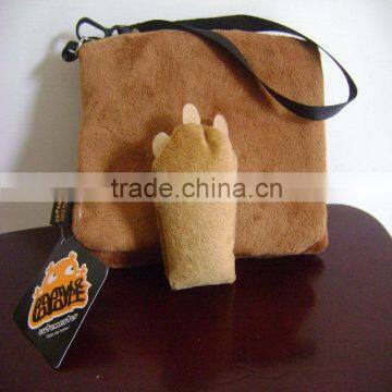 promotion plush mobile phone sock/pouch