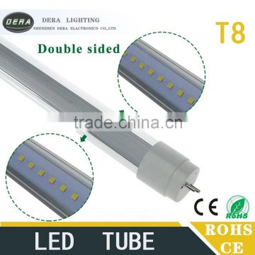 double side28w 2ft 3ft 4ft 5ft 6ft 8ft Led Tubes T8 Integrated Led Double Sides price led tube light t8 freezer cooler