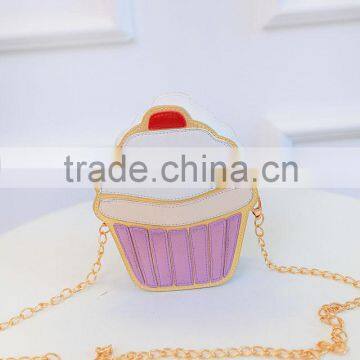 2016 Hot Selling Wallet Ice Cream Coin Purse Girl Cute Wallet With Chain photo-2