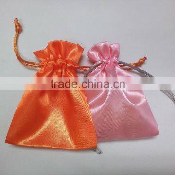 kids favor colorful drawstring satin shoe bag wholesale