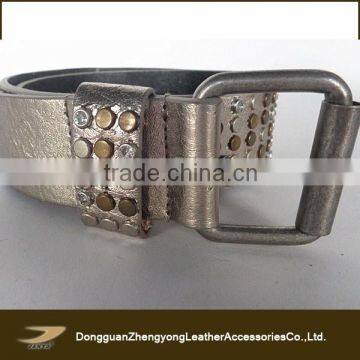 unisex studded belt, cheap leather belt,metal belt