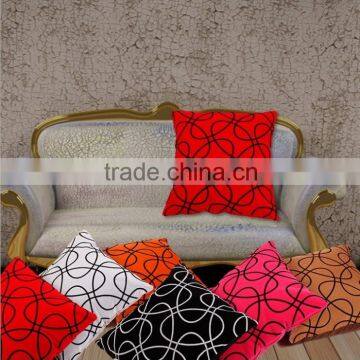 2015 China latest design cheap fashion cotton sofa pillow case