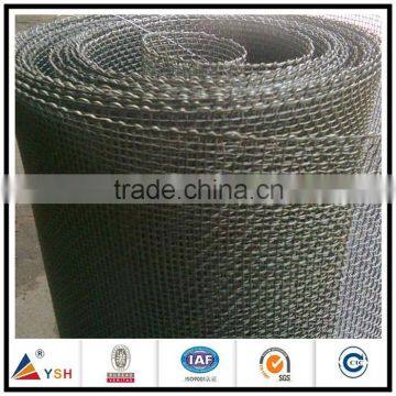 High quality guarantee flattened black steel galvanized sqaure woven wire mesh