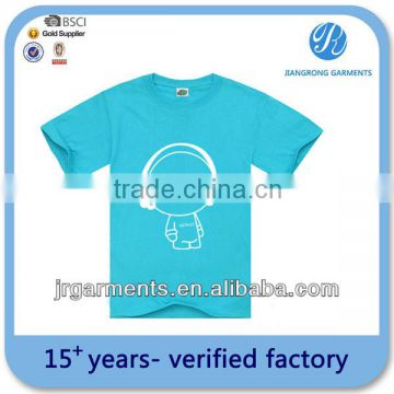 Bulk cheap Children's 100% Polyester Dri Fit printing t shirt