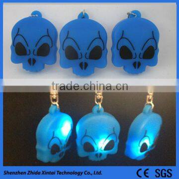 Red LED Light Silicone Keychain for Multiple Keys photo-2