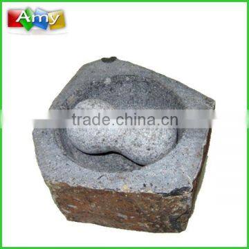 SM765 granite stone mortar and pestle