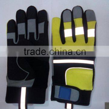Best Quality Synthetic Leather Mechanic Gloves / Anti Vibration Glove