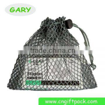 Grey Polyester Drawstring Mesh Bag Small Mesh Bag                        
                                                Quality Choice