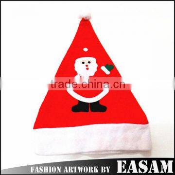 Cheap wholesale red santa custom christmas gift hat