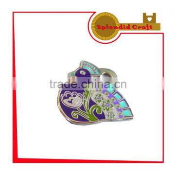 High quality hard enamel animal shape unique lapel pin