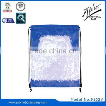 Custom Cheap Transparent PVC Beach Drawstring Bag Gift Ideas photo-6