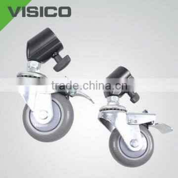 Alloy wheels with adapter for various tripod