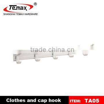 Temax manufacturer aluminium TA05 fancy and durable clothes and cap hook