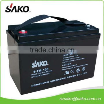 12V120AH Solar Battery Maintenance Free with 10 Years Life Design l