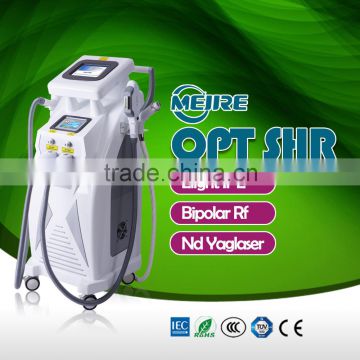 Hot selling e-light ipl rf nd yag laser multifunction machine