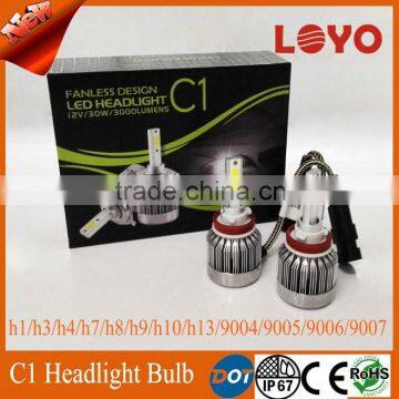 2016 newest led headlight h1 h3 led headlight light h4 h7 h8 h9 H11 9005 9006 car led headlight 3000 lumens