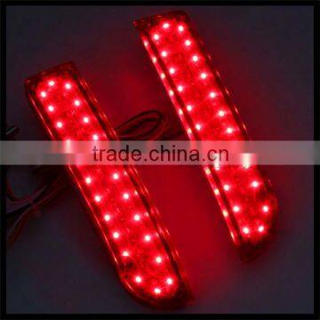 led warning light for RAV4 LED Rear Bumper Reflectors Light Red lights Brake Warning light for toyota RAV4