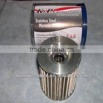 Kawasaki Z1 KZ900 Stainless Steel Reuseable Oil Filter