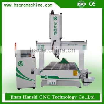 china cnc wood machine HS1325 4th axis milling cnc router 3d wood carving cnc router