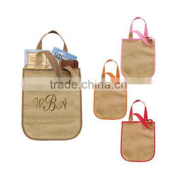 Wholesale Cheap Printed Natural Jute Shopping Bag Tote Jute Bag,jute gift bag.