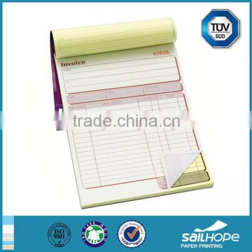 Durable newly design hot sale invoice notebook