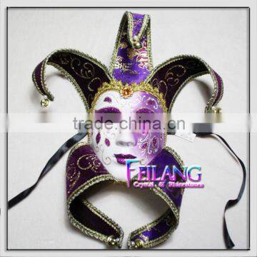 Regal Purple PVC Venetian Mask for wedding dancing parties home decor Masquerade