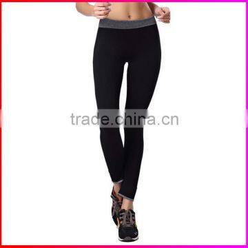 2016 Custom Black Womens Girls Wearing Wholesale Fabric Sexy Sports Yoga Pants