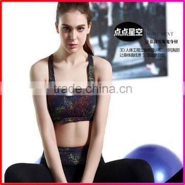 2016 Womens Custom Sports Bra running gym yoga bra with pad