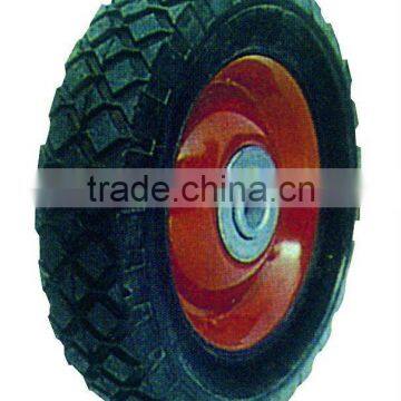 6" solid rubber wheel