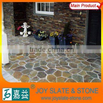 Rusty paving slate loose stone randome