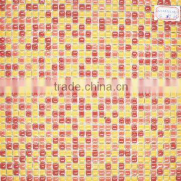 Yellow Mix Red Ceramic Mosaic Tile