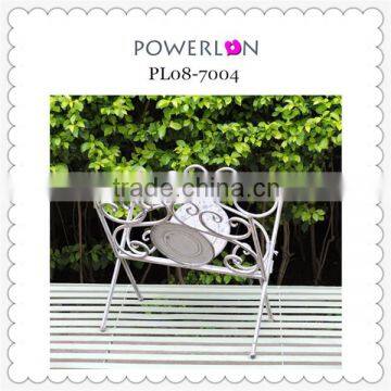 Antique Metal Folding Magazine Rack