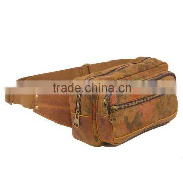 Custom Camouflage Heavy Duty Washed Canvas Cotton Military Chest Bag for Men