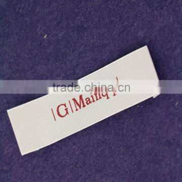 Customized Garment Super Big Size Labels/Woven Labels/Clothing Label/Woven Patch End fold