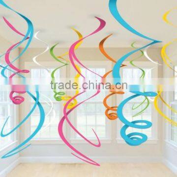 Ceiling SWIRL Hanging Decorations Baby Shower Birthday Wedding PARTY Supplies