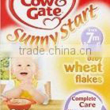 Cow&Gate cereal baby wheat flakes 4x200g