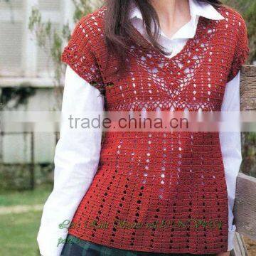 CROCHET SWEATER/HAND CROCHET GARMENT/LADY'S HAND CROCHET GARMENT