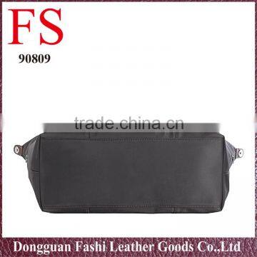 China Supplier Nylon Waterproof Ladies Travel Handbag With Leather Handbag Shopping