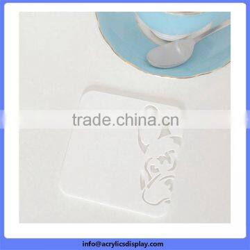 China supplier manufacture Discount transparent acrylic coaster