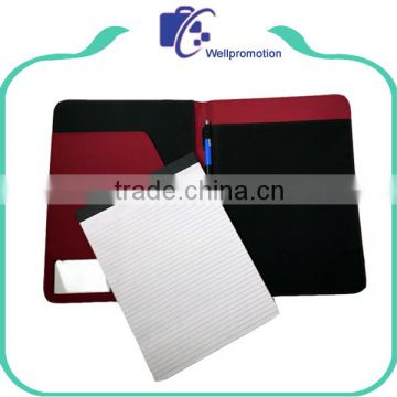 Handmade hardcover microfiber a5 presentation folder