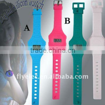 Super slip night light fancy Digital Watch