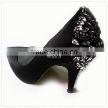 CX119 newest ladies high heel bridal evening shoes