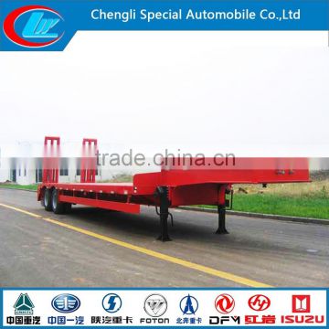 Chinese 2015 New design 25ton Low Bed Semi-Trailer 4 wheels African Dubai Sale 6 wheels 2 Axles used trailer for sale