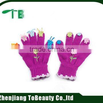 kids magic gloves with flower